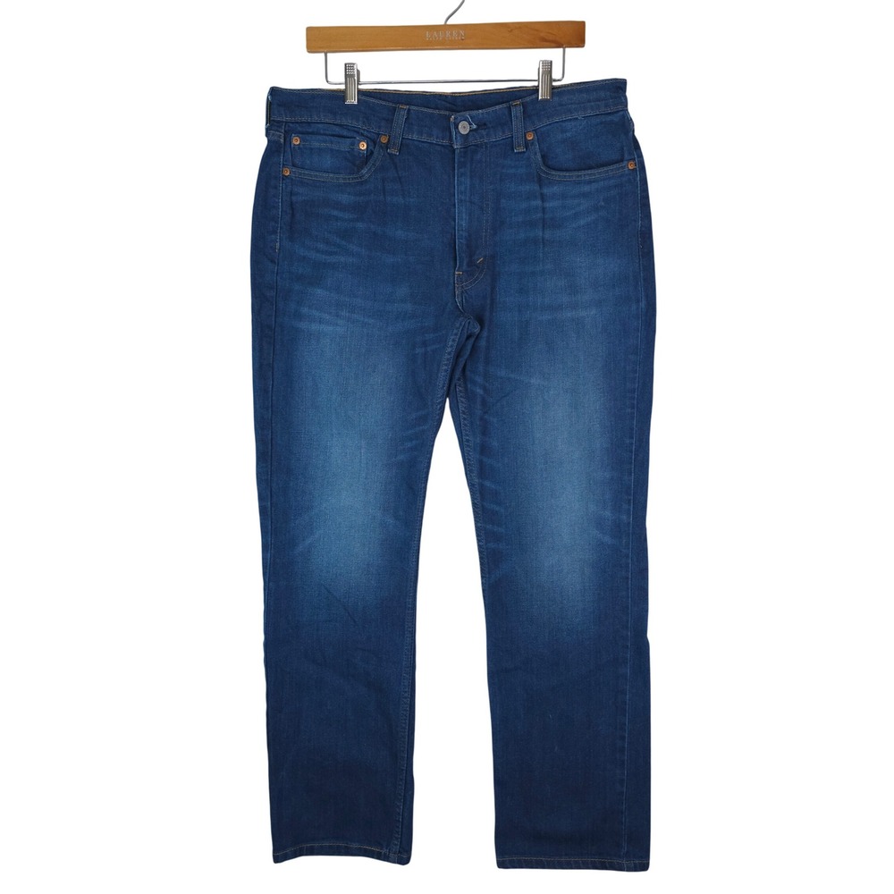 Levis 514 Jeans Mens 36x32 Blue Slim Straight Fit Stretch Denim 2021